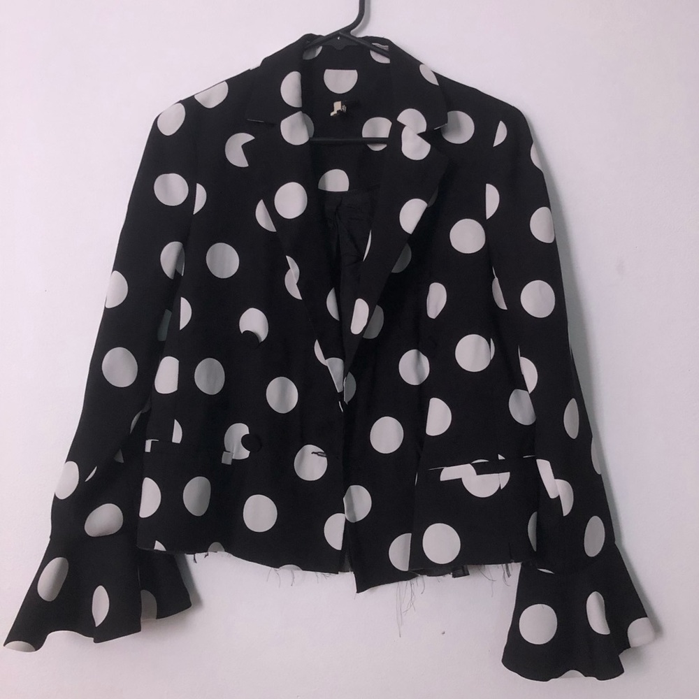 Retro Polka Dot Blazer